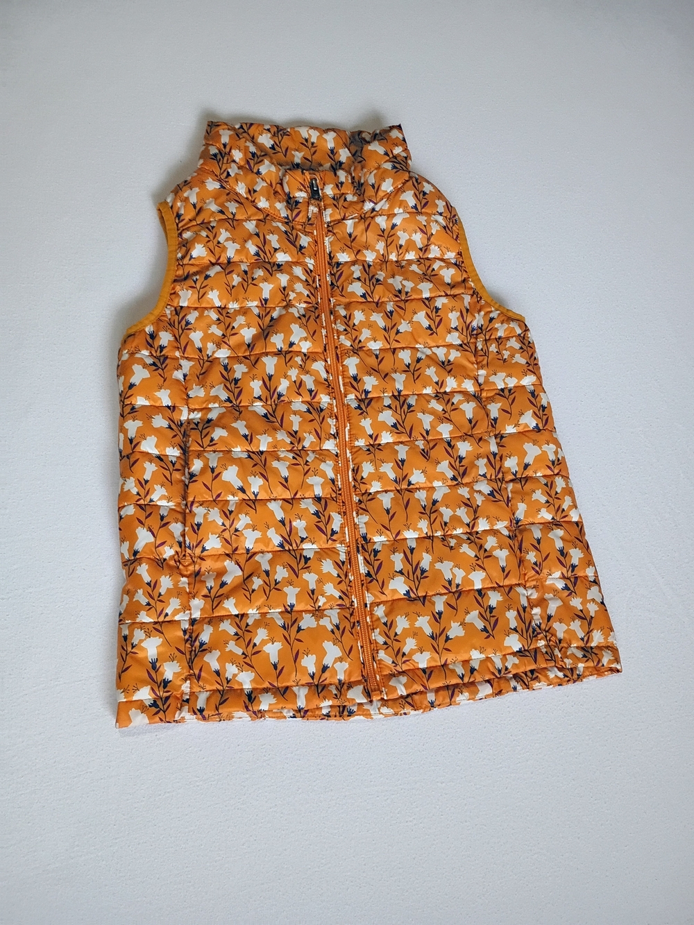 Fall Floral Amazon Essentials Girls'  Packable Puffer Vest Orange Size 14/16